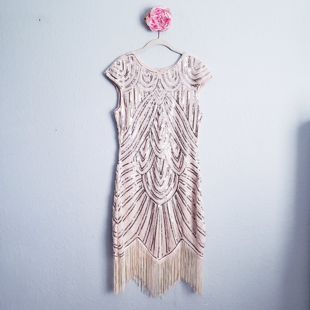 Pretty Guide Roaring 20s Flapper Great Gatsby Dress - Picture 2 of 8